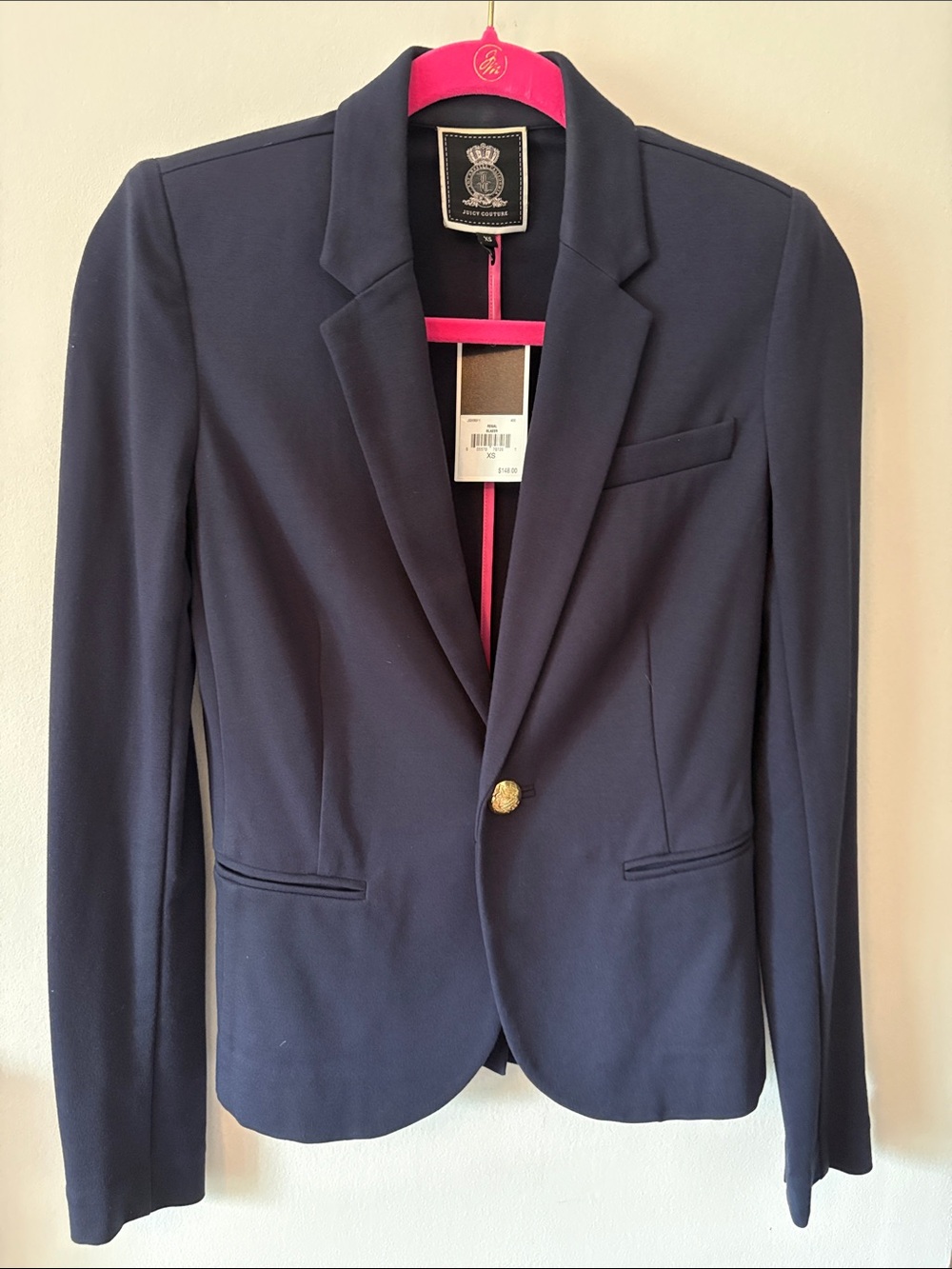 Juicy Couture - Navy Single-Button Blazer